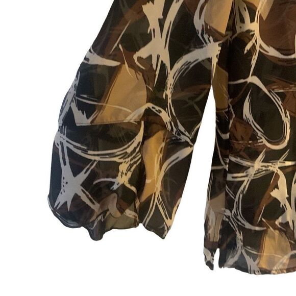 Pre Owned Women’s Sere Nade Button Up Blouse Sz Sm Festive Comfy Style Upscale - Picture 4 of 9